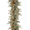 9' x 12" Pre-lit Feel Real® Frosted Artic Spruce Artificial Christmas Garland with Cones & 50 Clear Lights